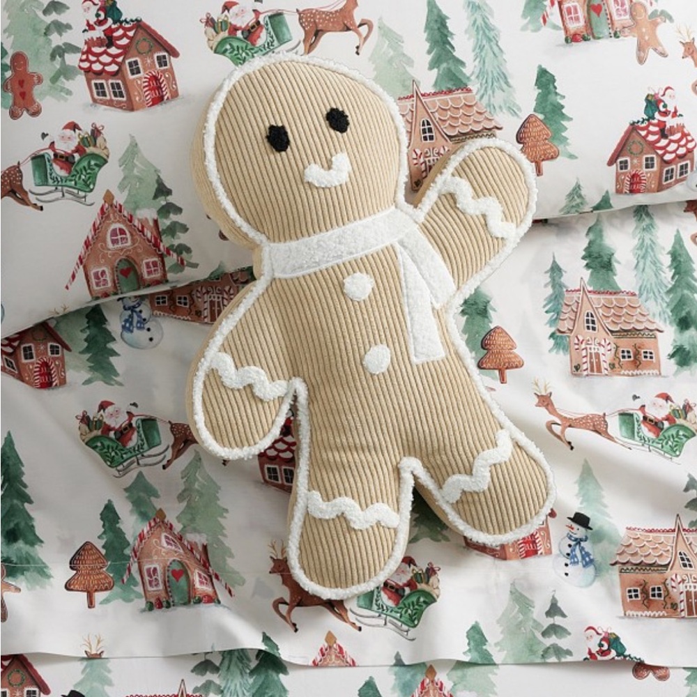 NWT Pottery Barn, corduroy, gingerbread boy